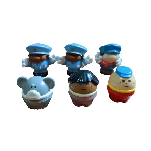 Little Tikes Vintage Chunky Little People Figures And Toddler Tots - Picture 1 of 11